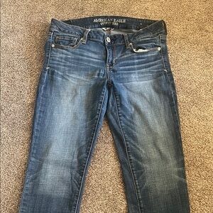 American Eagle Outfitters Women's Dark Blue Skinny Jeans